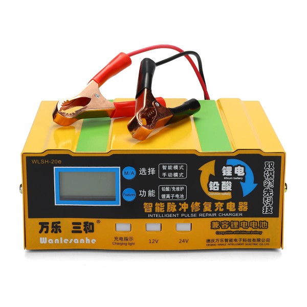 12/24V 110-250V 180W 200AH Battery Charger Full Automatic Intelligent Pulse Repair For Motorcycle Ca