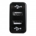 12/24V Dual USB Car Charger Fast 2.1A Smart Adapter For TOYOTA For Most Smartphone MP3