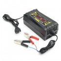 12V 6A Smart Fast Battery Charger For Car Motorcycle LCD Display