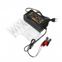 12V 6A Smart Fast Battery Charger For Car Motorcycle LCD Display EU Plug