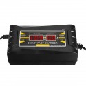 12V 6A Smart Fast Battery Charger For Car Motorcycle LCD Display EU Plug