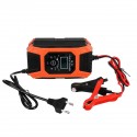 12V 7A 7-stage LCD Pulse Repair Battery Charger For Car Motorcycle AGM Gel Wet Lead Acid