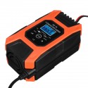 12V 7A 7-stage LCD Pulse Repair Battery Charger For Car Motorcycle AGM Gel Wet Lead Acid