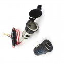 12V Dual USB Charger Vehicle Socket Adapter Motorcycle Auto Car