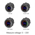 12V Vehicle Colorful Screen Volt Meterr Waterproof Digital Warning Instrument