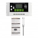 20A 12V/24V LCD Display PWM Solar Panel Charging Controller Li-ion & Lead Acid Battery Compatible USB DC Backlight Display