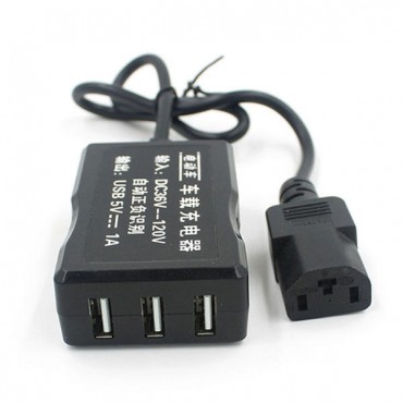 3 Ports Motorcycle Electric Bicycle Mobile Phone Charger Battery