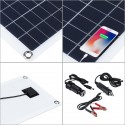 30W 12V Solar Panel Monocrystalline Silicon Battery Charger Kit Trickle Portable For Car Van Boat Caravan Camper