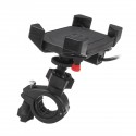 3.5-6inch USB Charing Cell Phone GPS Holder Motorcycle Bike Handlebar Mount Black