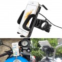 4.7-6 inch Phone GPS Navigation Holder 12V-85V USB Charger for Motorcycle Electric Bicycle Scooter Handlebar Universal