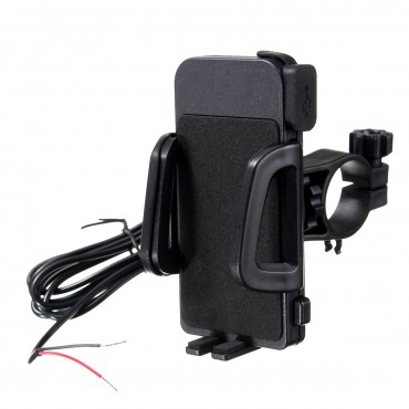 4.7-6 inch Phone GPS Navigation Holder 12V-85V USB Charger for Motorcycle Electric Bicycle Scooter Handlebar Universal