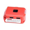 Adapter LED Light Working Lamp Flashlight Torch USB Mobile Phone Charger DC 12V Output For 18V Li-ion Battery M18