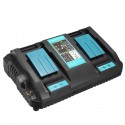 Dual Twin Port Battery Charger For Makita DC18RD Li-ion LXT 7.2V-18V Fast Rapid