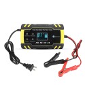 12/24V 8A/4A Touch Screen Pulse Repair LCD Battery Charger For Car Motorcycle Lead Acid Battery Agm Gel Wet