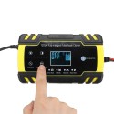 12/24V 8A/4A Touch Screen Pulse Repair LCD Battery Charger For Car Motorcycle Lead Acid Battery Agm Gel Wet