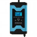 12V 6A Pulse Repair LCD Battery Charger Blue For Car Motorcycle Lead Acid Battery Agm Gel Wet