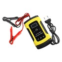 12V 6A Pulse Repair LCD Battery Charger For Car Motorcycle Lead Acid Battery Agm Gel Wet