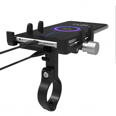 G-91 12V-48V Phone GPS USB Charger Holder Bike Mount Electric Scooter Bicycle Charging Stand