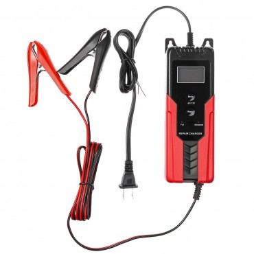 Intelligent LCD Display Battery Charger Automatic Pulse For 6V/12V Lead-acid For Car Motorycle Boat