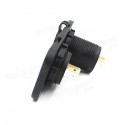 Motorcycle Auto Dual Usb Charger Adapter LED Indicator Volt Meterr