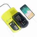 P117 Rechargeable Battery Charger AC100-260V Li-ion Nicd Nimh For Ryobi Battery P103 P105 P107 P118 USB Ports