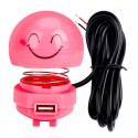 Spring Shaking Head Doll USB Charger With Light Mirror Cartoon Decoration Emoticon Pack for Motorcycle Electric Scooter