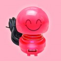 Spring Shaking Head Doll USB Charger With Light Mirror Cartoon Decoration Emoticon Pack for Motorcycle Electric Scooter