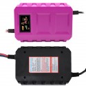 US/EU 12V Pulse Repair Battery Charger LCD Intelligent Automobile Motorcycle Car