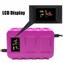 US/EU 12V Pulse Repair Battery Charger LCD Intelligent Automobile Motorcycle Car