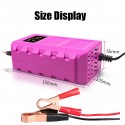 US/EU 12V Pulse Repair Battery Charger LCD Intelligent Automobile Motorcycle Car