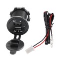 Universal 5V 2.1A/1A DC12V-32V Car Charger USB Vehicle multifunctional Waterproof Dual USB Charger 2 Port Power Socket for Auto Motorcycle Ship