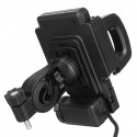 Waterproof Universal Motorcycle Handlebar USB Charger Mount Holder For Phone GPS