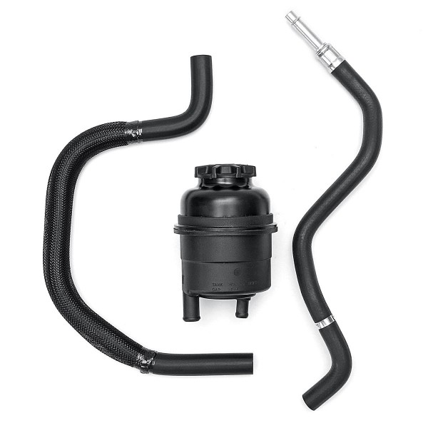 Power Steering Reservoir Tank + Return Hose Cap Kit for BMW E39 525i 528i 530i 328i 528i 550i X5 Z3 Z4 Mini Cooper