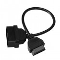 22 Pin to 16Pin OBD1 to OBD2 Cable Diagnostic Wire for Toyota