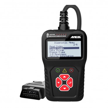 AS100 OBD2 Car Diagnostic Tool EOBD OBD 2 Automotive Scanner Engine Code Reader Multilingual PK ELM327 V1.5