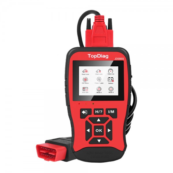 906S Car OBDII & CAN Scan Tool Auto Fault Diagnosis Instrument Check Engine Light Battery Tester Live Data Code Reader