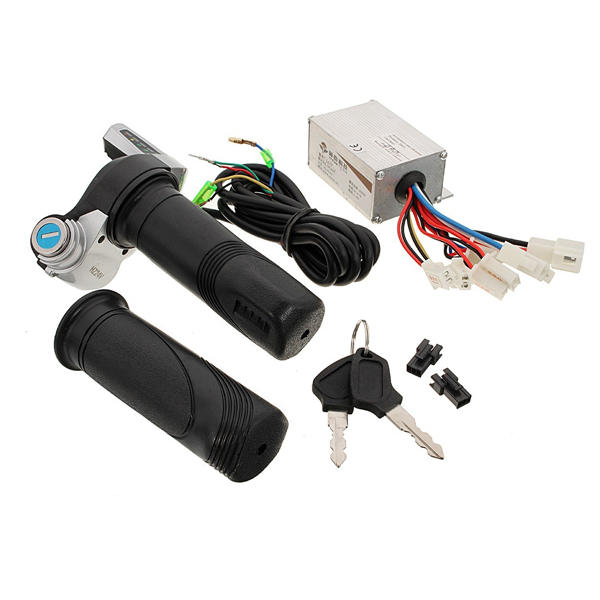 24V 250W Motorcycle Brush Speed Controller & Scooter Throttle Twist Grips