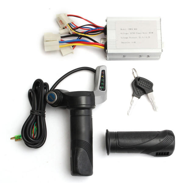 36V 800W Brushed Speed Controller Throttle Twist Grip For Scooter Motor E-Bike