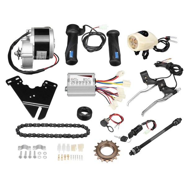 36V 250W Electric Bike Conversion Scooter Motor Controller Kit For 22-28inch Ordinary Bike