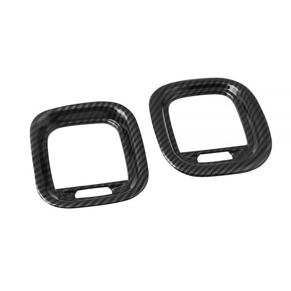 2PCS Carbon Fiber Air Vent Cover AC Outlet Trim Kit For Dodge Charger 2015+