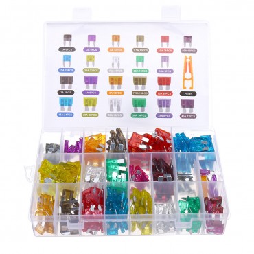 100/140/220/272/300PCS Fuses Assortment Kit Medium Small Fuse Kit Fuses Puller