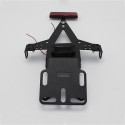 12V Motorcycle License Plate Bracket Frame Motocross Rear Mudguard Off-road Metal Bracket with LED Tail Light