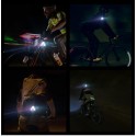 2PCS Warning LED Lamps High Brightness 2 Modes Safety Flashing/Intense Flash USB Charger Rechargeable Waterproof General Purpose Light Lights For Motorcycles Bike Cycling Night Outdoor