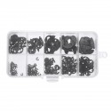 300PCS Manganese Steel E-type Circlip Retaining Ring 1.5-10mm Combinations Black