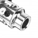 3/4inch Round Smooth X 3/4-36 Spline Chrome Universal Steering Shaft U Joint Column