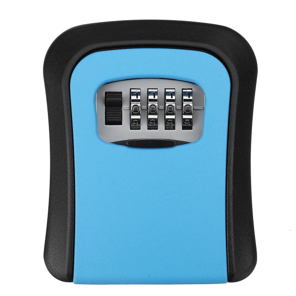 4 Digit Combination Key Lock Box Outdoor Wall Mount Safe Security Storage Case