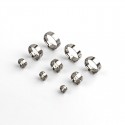 45Pcs Ear Stepless Hose Clamps 304 Stainless Steel Single Assortment Kit 5.8-23.5mm