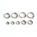 45Pcs Ear Stepless Hose Clamps 304 Stainless Steel Single Assortment Kit 5.8-23.5mm