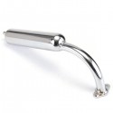 Motorcycle Chrome Muffler Exhaust 2-Stroke 49cc 60cc 66cc 80cc Motorized Bicycle Bike