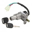 Motorcycle Ignition Lock Switch Fuel Tank Cap +2 Key For 49 50CC 60CC 72CC 80CC